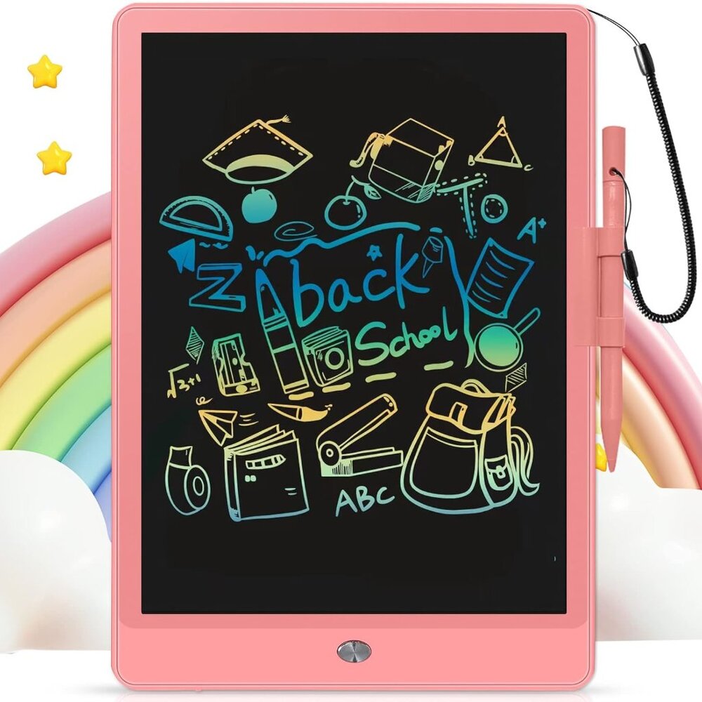 GRINETH LCD Writing Board Tablet for Kids Coloring Drawing Pad Board